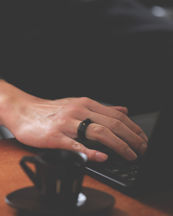 八角の亀リング