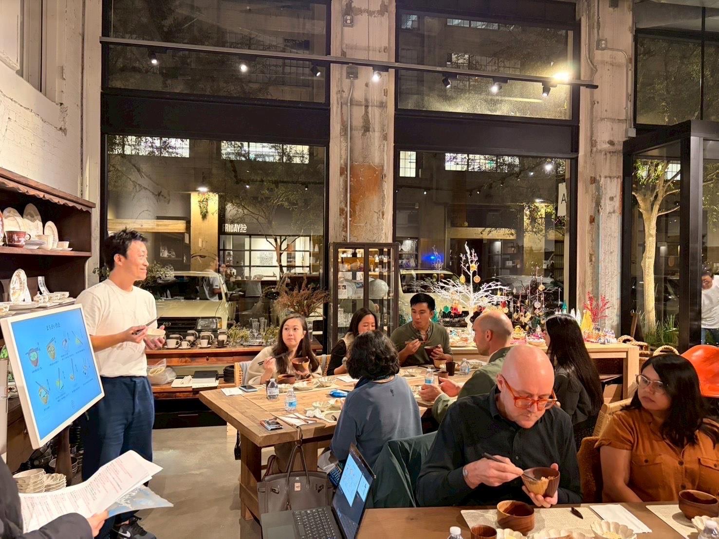 マナー体験の様子