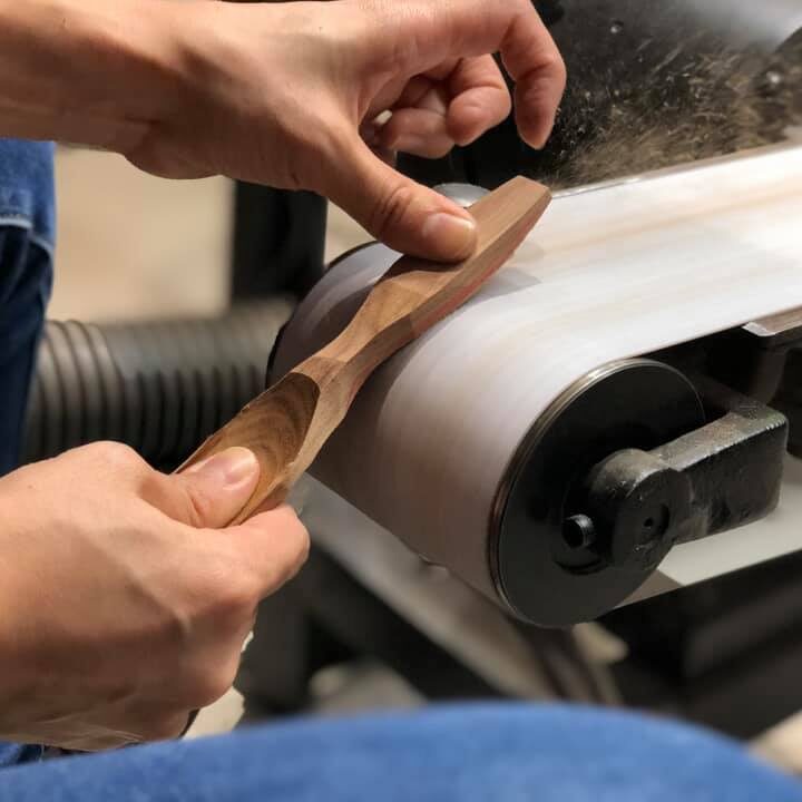 スプーン作り様子